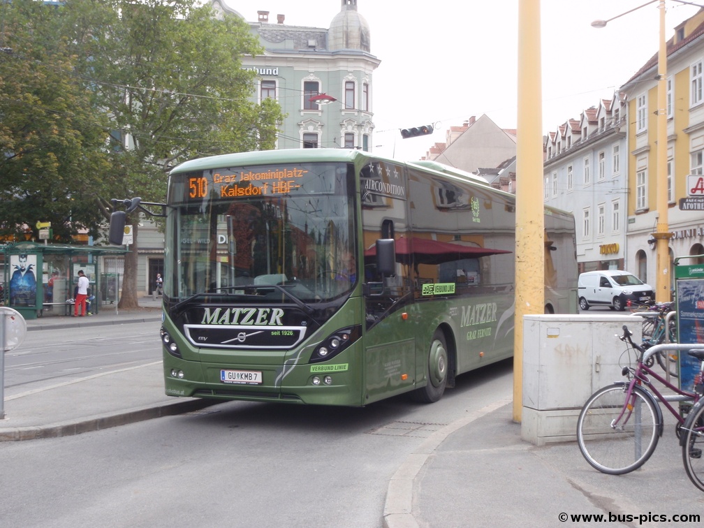 Graz, Jakominiplatz -- Linie 510 -- GU KMB 7