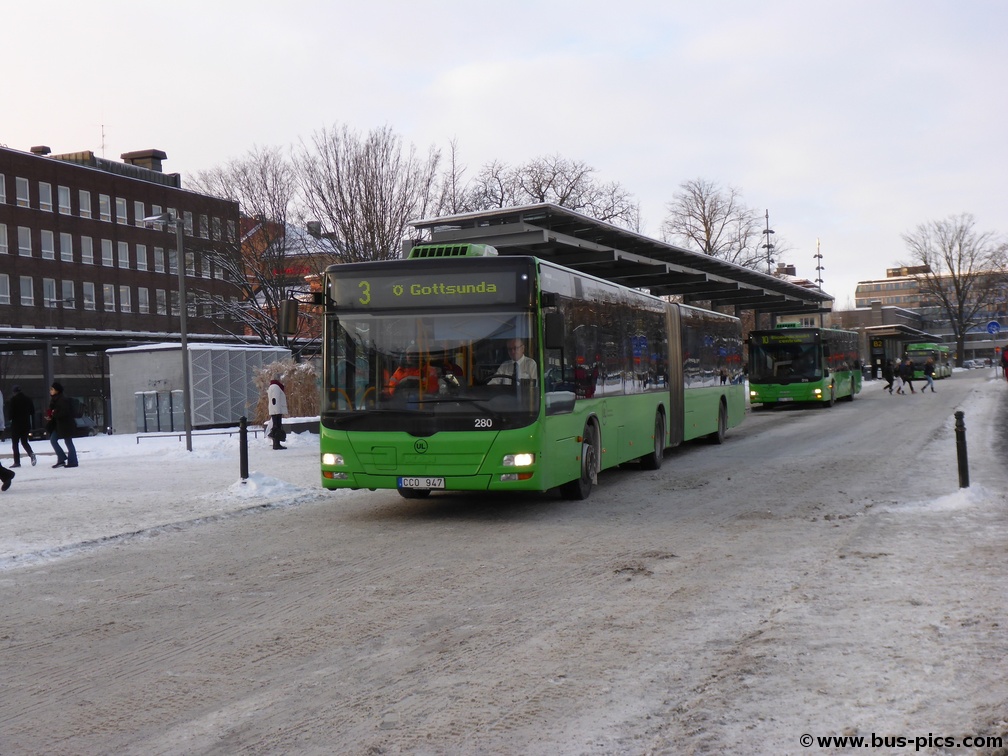 Uppsala C -- linje 3 -- GUB (UL) 280