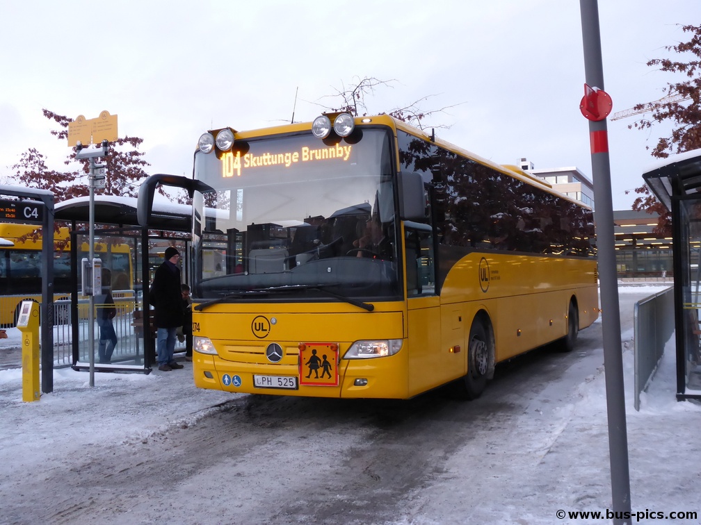 Uppsala C -- linje 104 -- KR Trafik AB (UL) 274