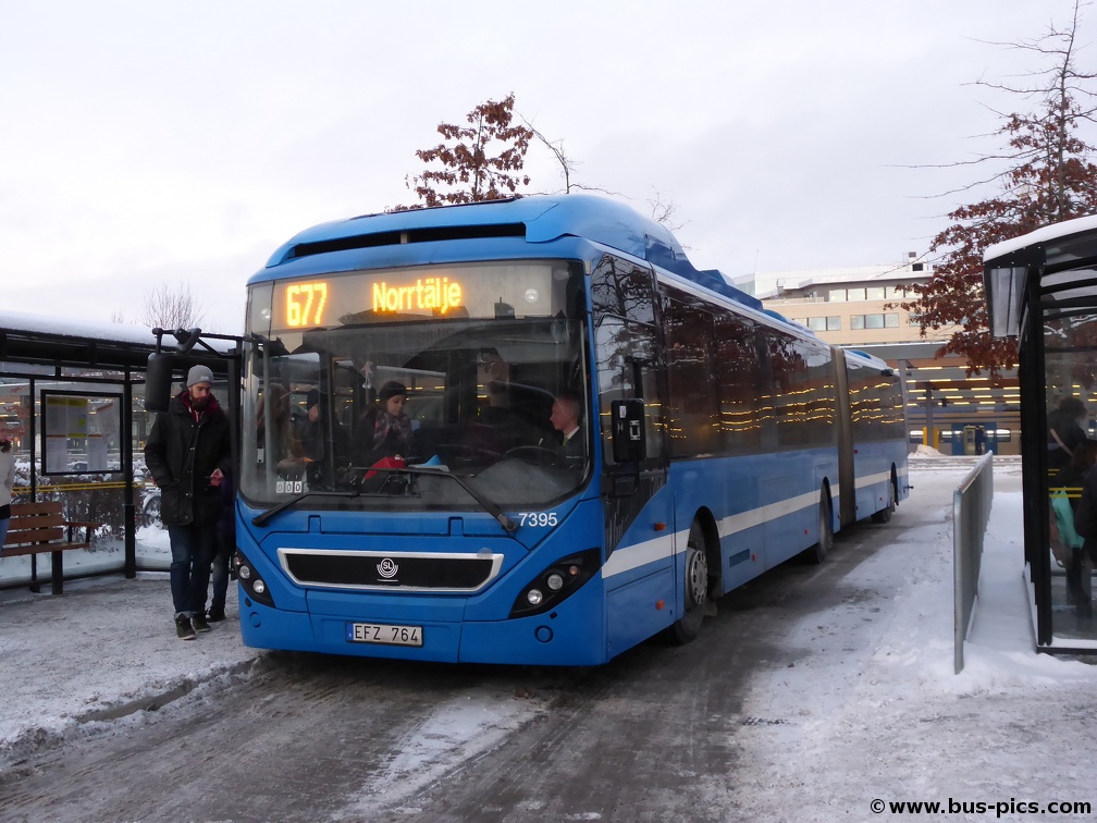 Uppsala C -- linje 677 -- Nobina (SL) 7395