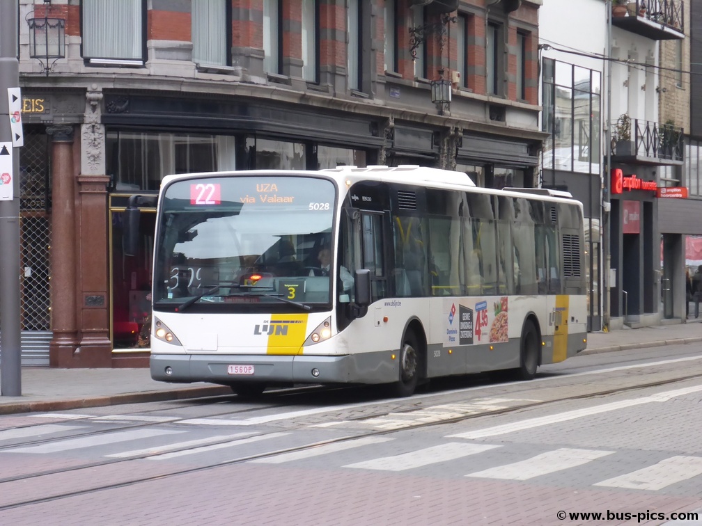 Antwerpen Groenplaats -- lijn 22 -- De Lijn 5028