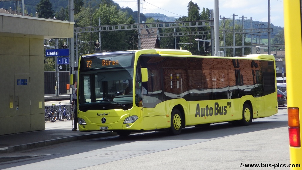 Liestal Bahnhof -- Linie 72 -- Auto Bus AG 52