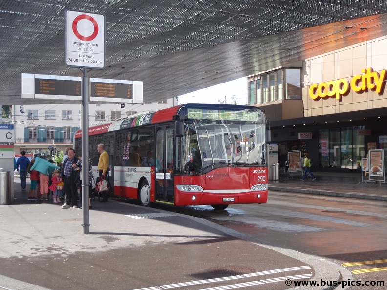 Hauptbahnhof -- Linie 660 -- Stadtbus Winterthur 290