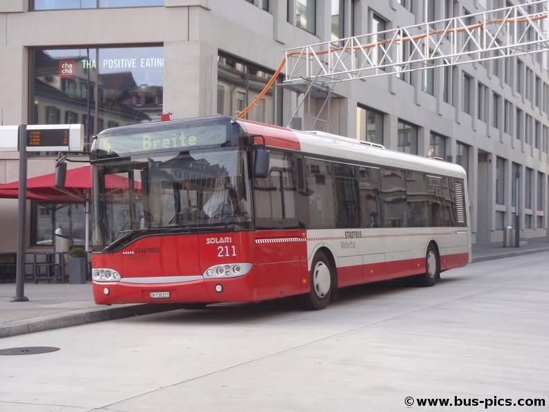 Archstrasse/HB -- Linie 4 -- Stadtbus Winterthur 211