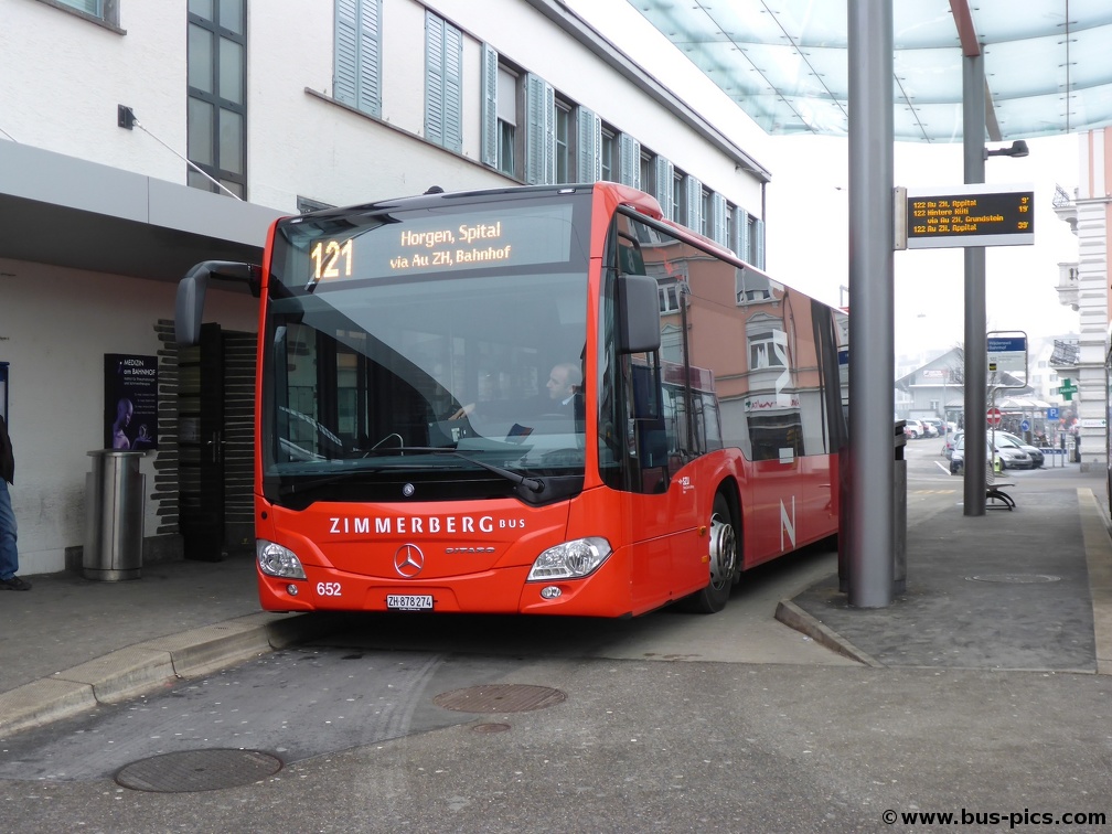 Wädenswil, Bahnhof -- Linie 121 -- AHW (Zimmerbergbus) 652