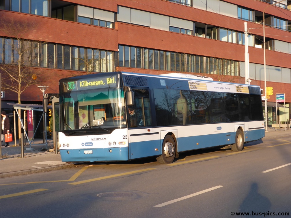Schlieren Zentrum / Bahnhof -- Linie 303 -- Limmat Bus (VBZ) 23