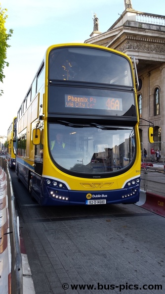 Millenium Spire -- route #46A -- Dublin Bus SG123