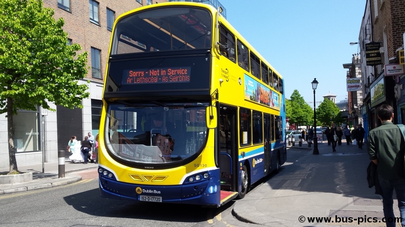 Marlborough Street -- Not in service -- Dublin Bus SG130