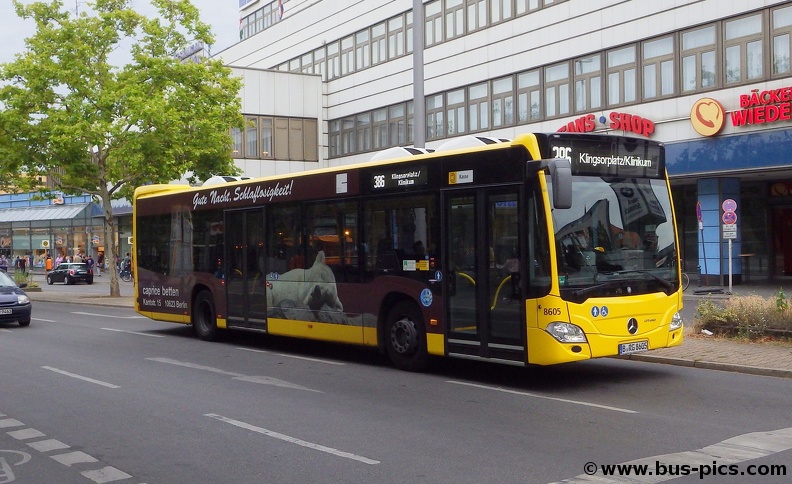 S+U Rathaus Steglitz -- Linie 386 -- Omnibusgesellschaft J. Hartmann (BVG) 8605