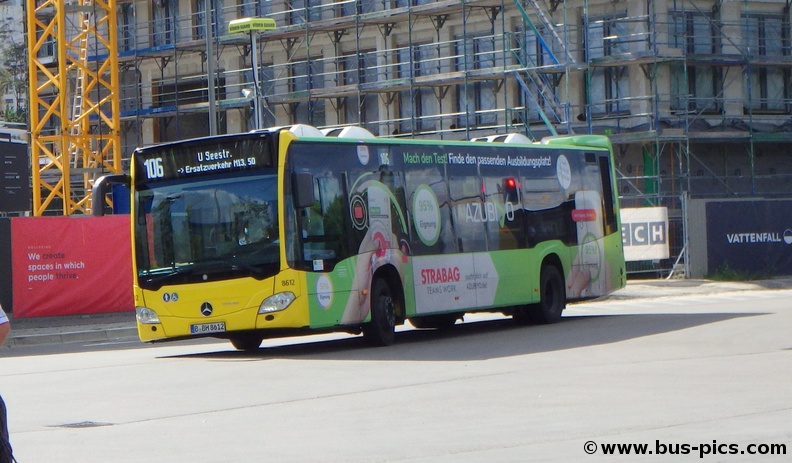 S Südkreuz -- Linie 106 -- Omnibusgesellschaft J. Hartmann (BVG) 8612