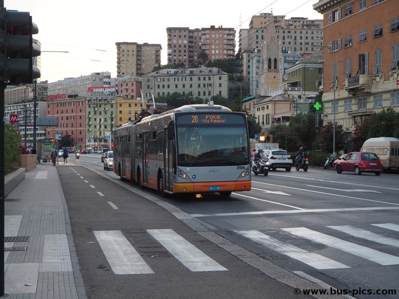 Buozzi / Metro Dinegro -- linea 20 -- AMT Genova 2104